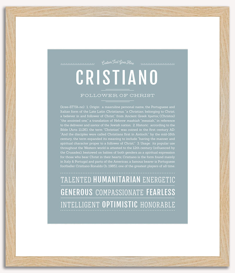 Cristiano | Name Art Print