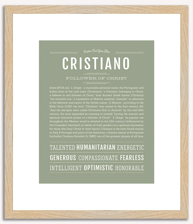 Cristiano | Name Art Print