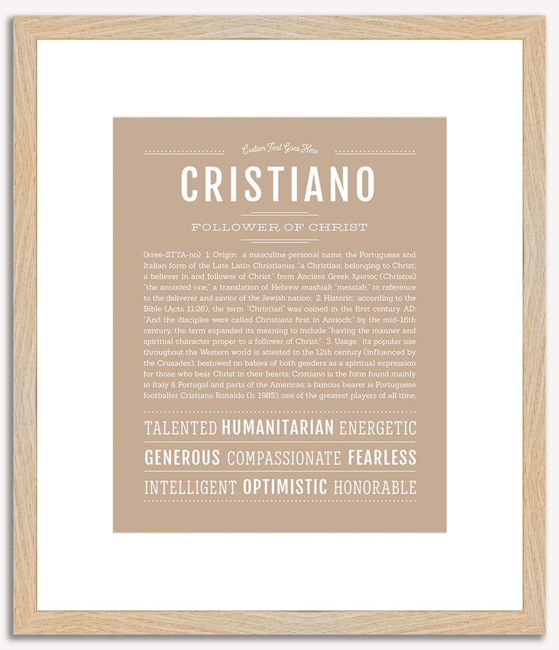 Cristiano | Name Art Print