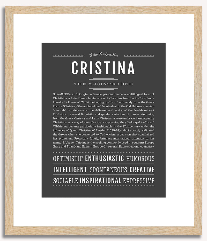 Cristina | Name Art Print