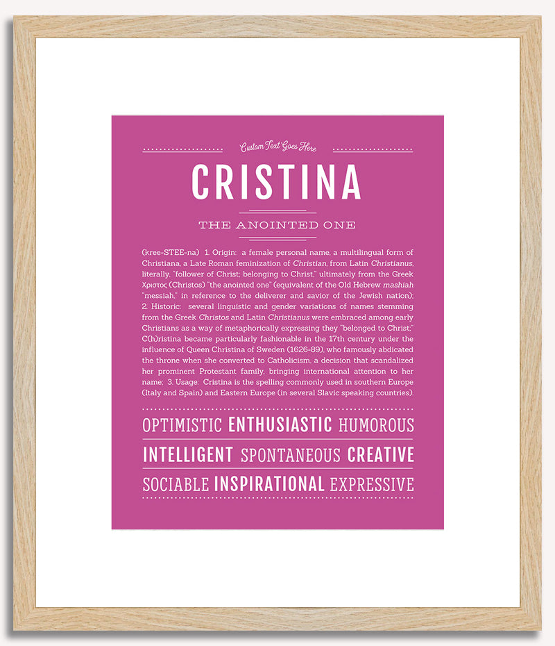 Cristina | Name Art Print