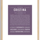 Cristina | Name Art Print