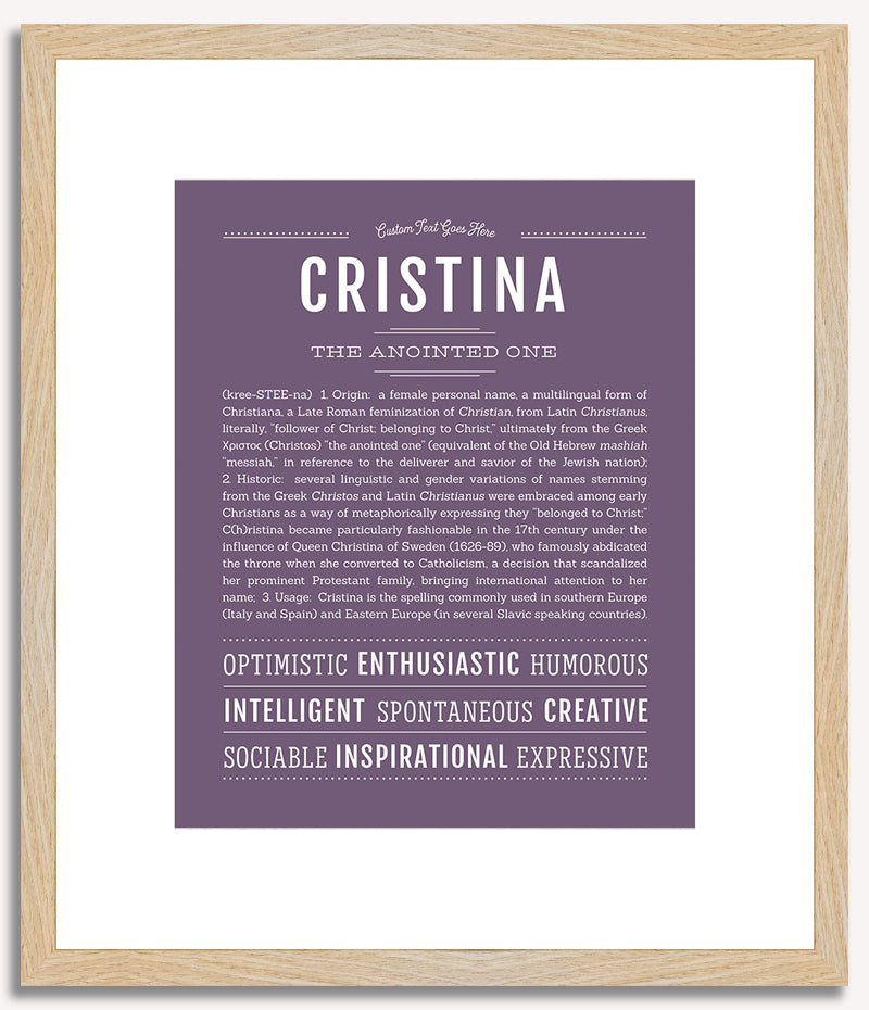 Cristina | Name Art Print