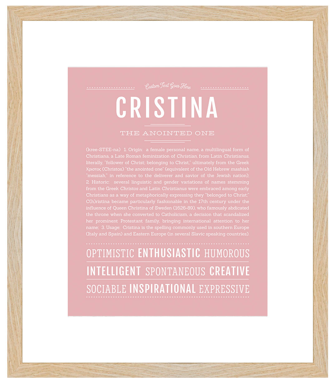 Cristina | Name Art Print