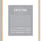 Cristina | Name Art Print