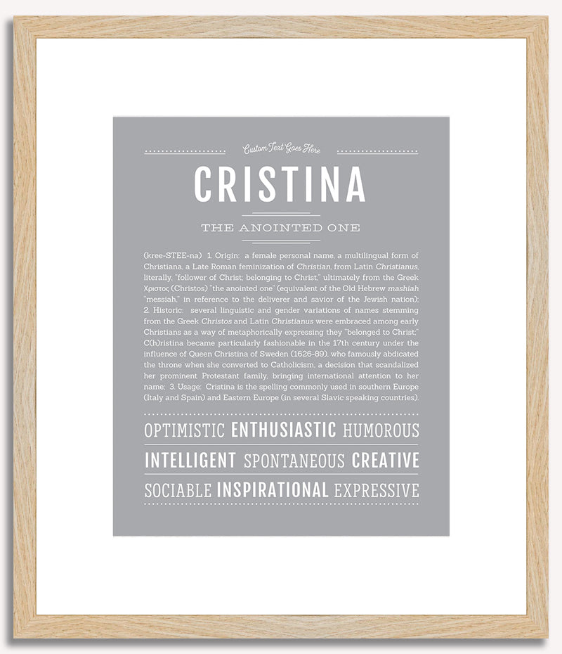 Cristina | Name Art Print