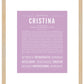 Cristina | Name Art Print