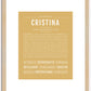 Cristina | Name Art Print