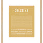 Cristina | Name Art Print