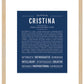 Cristina | Name Art Print