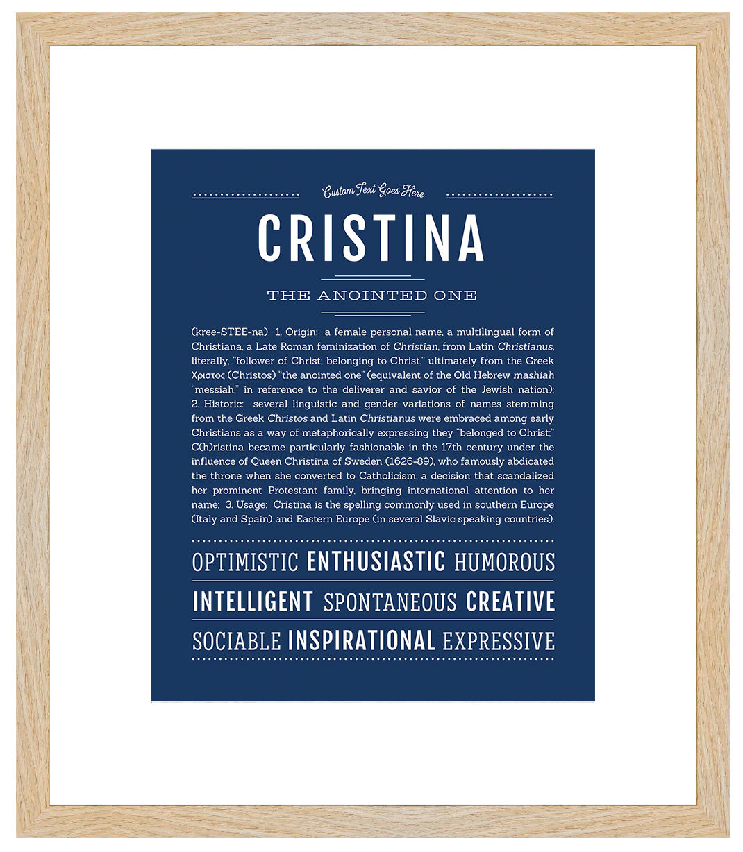 Cristina | Name Art Print