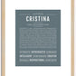 Cristina | Name Art Print