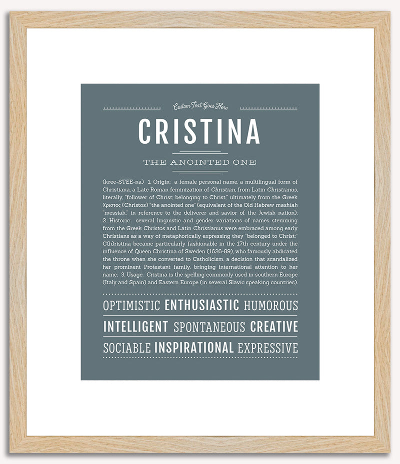 Cristina | Name Art Print