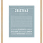 Cristina | Name Art Print