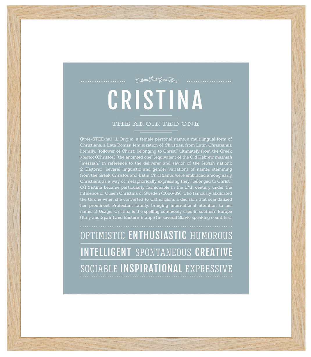 Cristina | Name Art Print