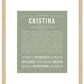 Cristina | Name Art Print