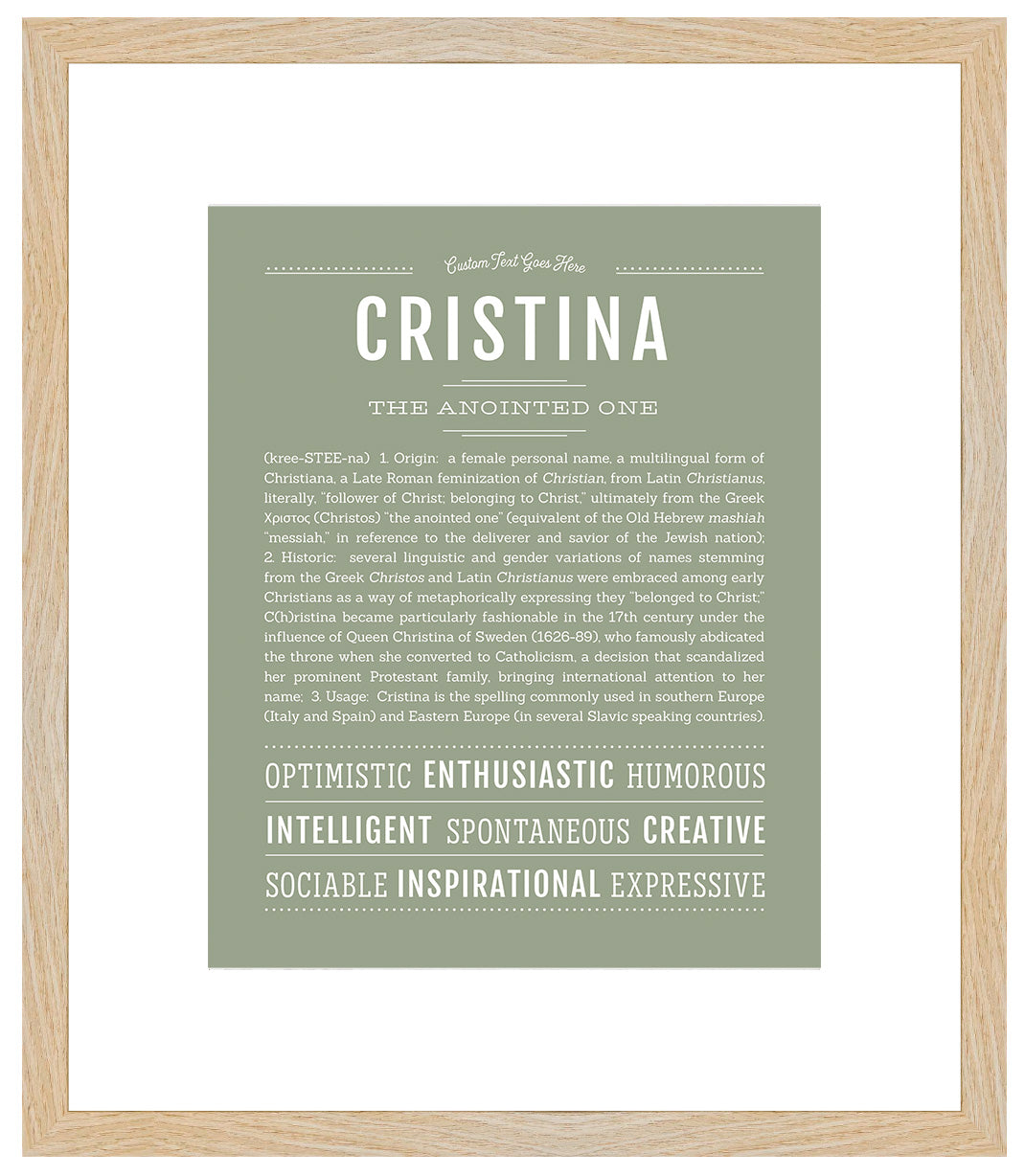 Cristina | Name Art Print