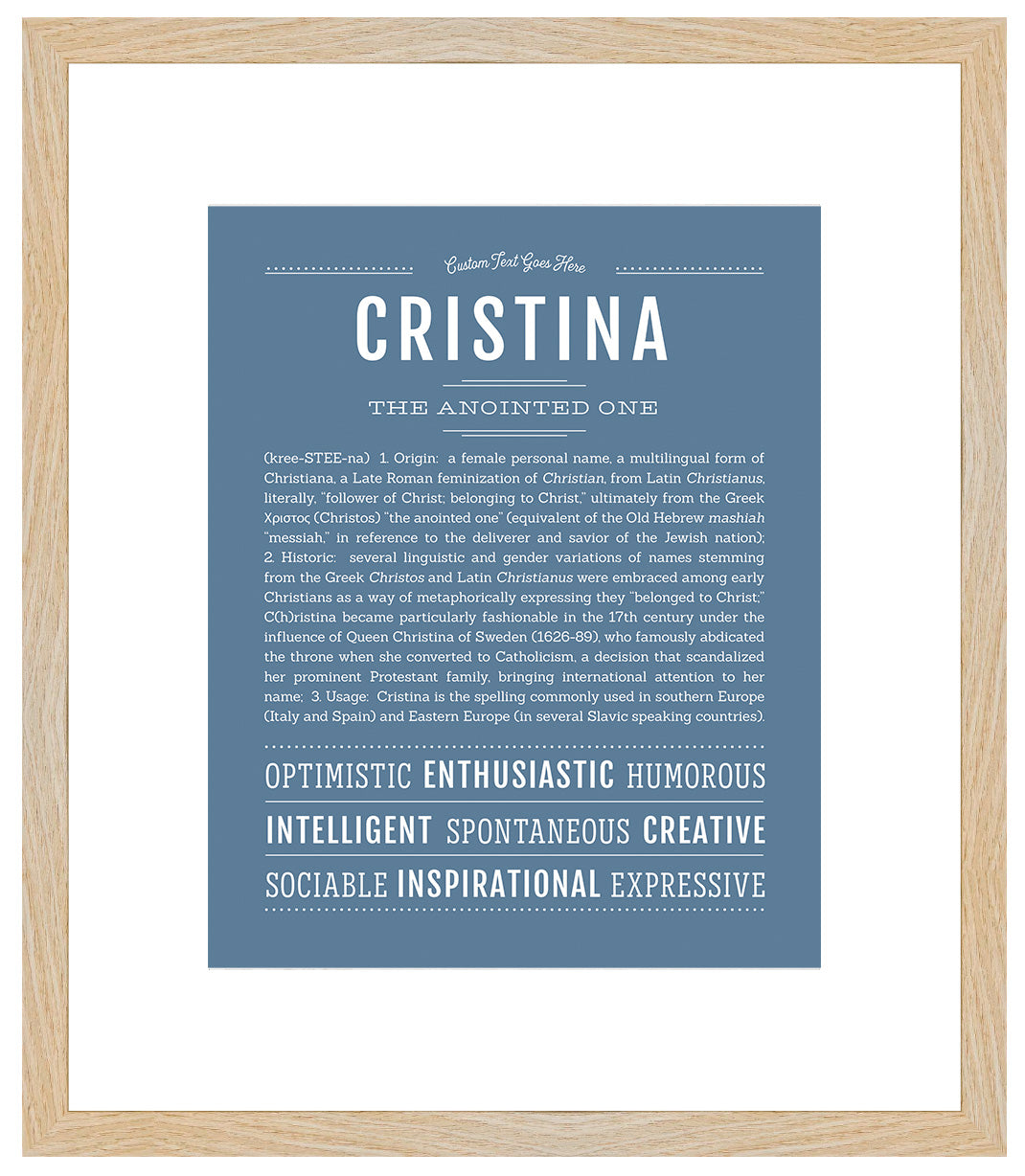 Cristina | Name Art Print