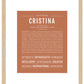 Cristina | Name Art Print