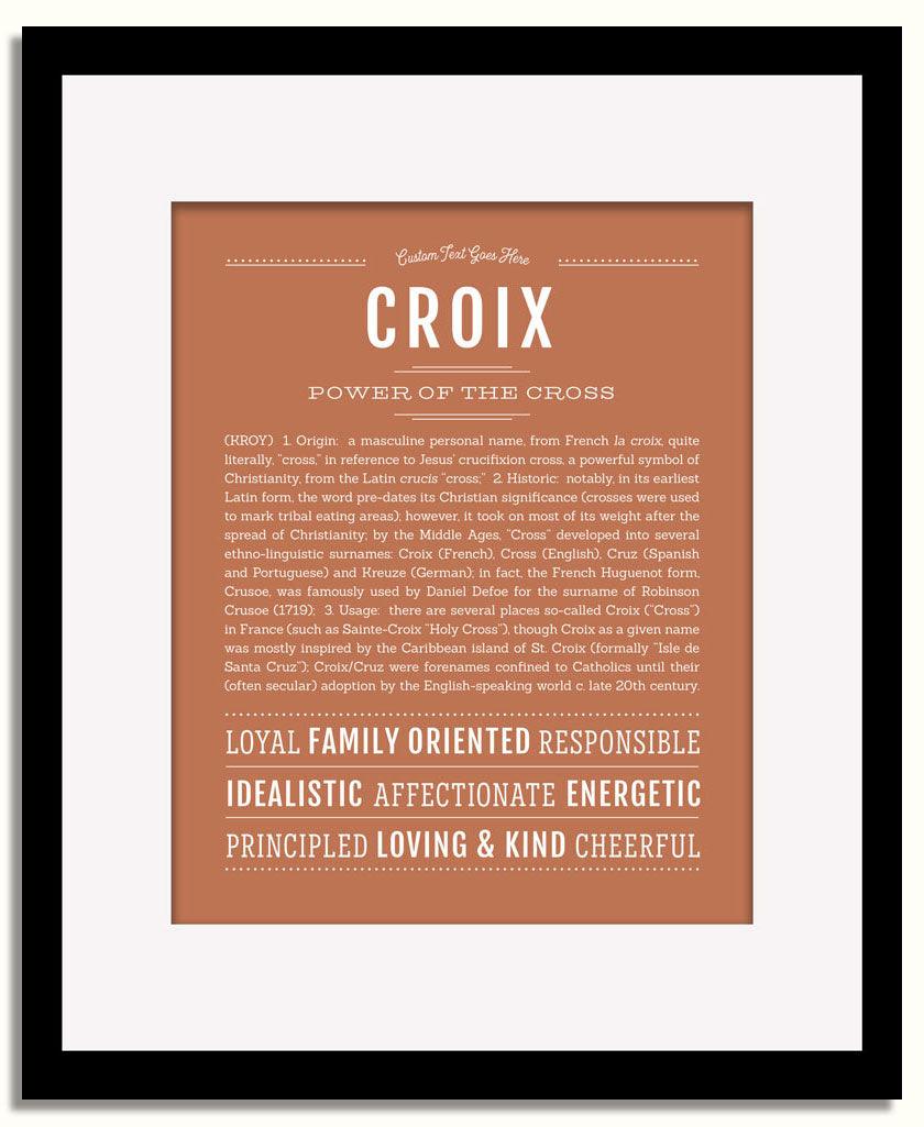 Frame Options | Terra Cotta | Black Frame, Matted