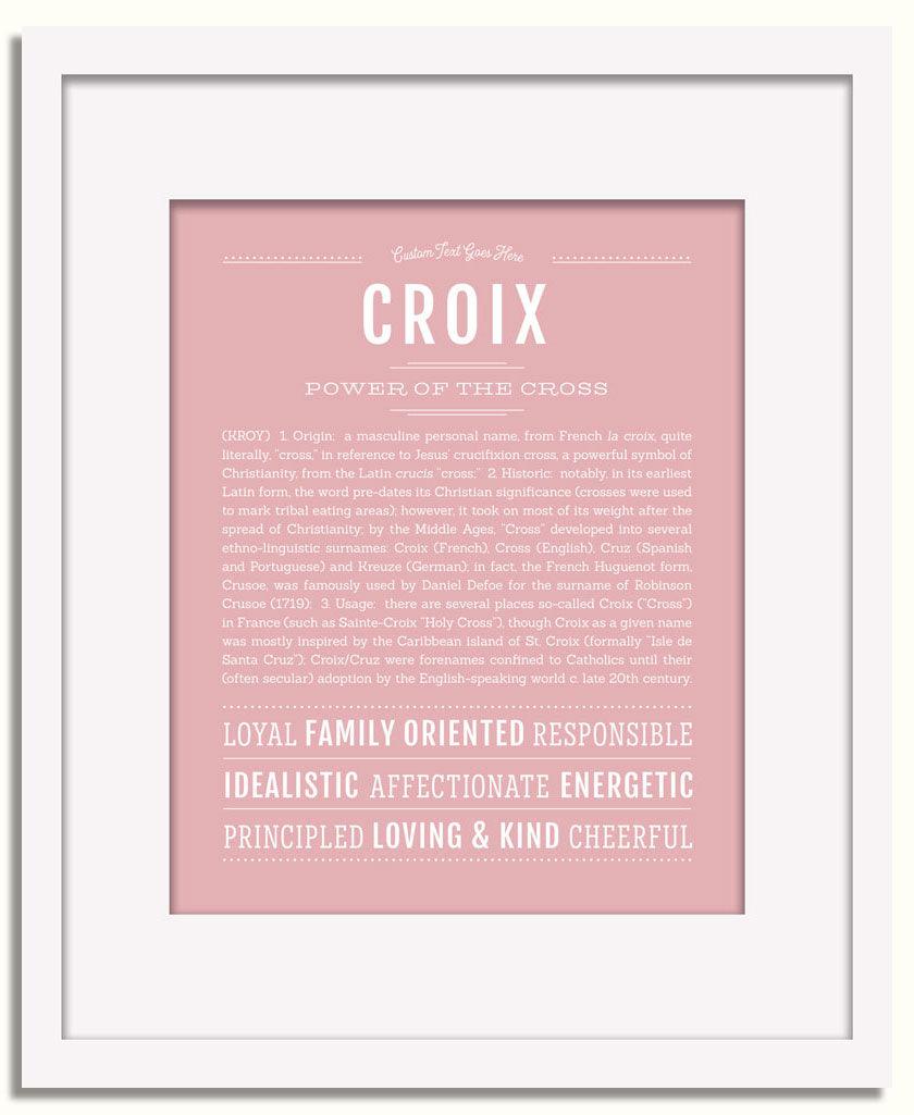 Frame Options | Dusty Rose | White Frame, Matted