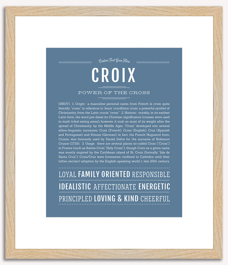 Croix | Name Art Print