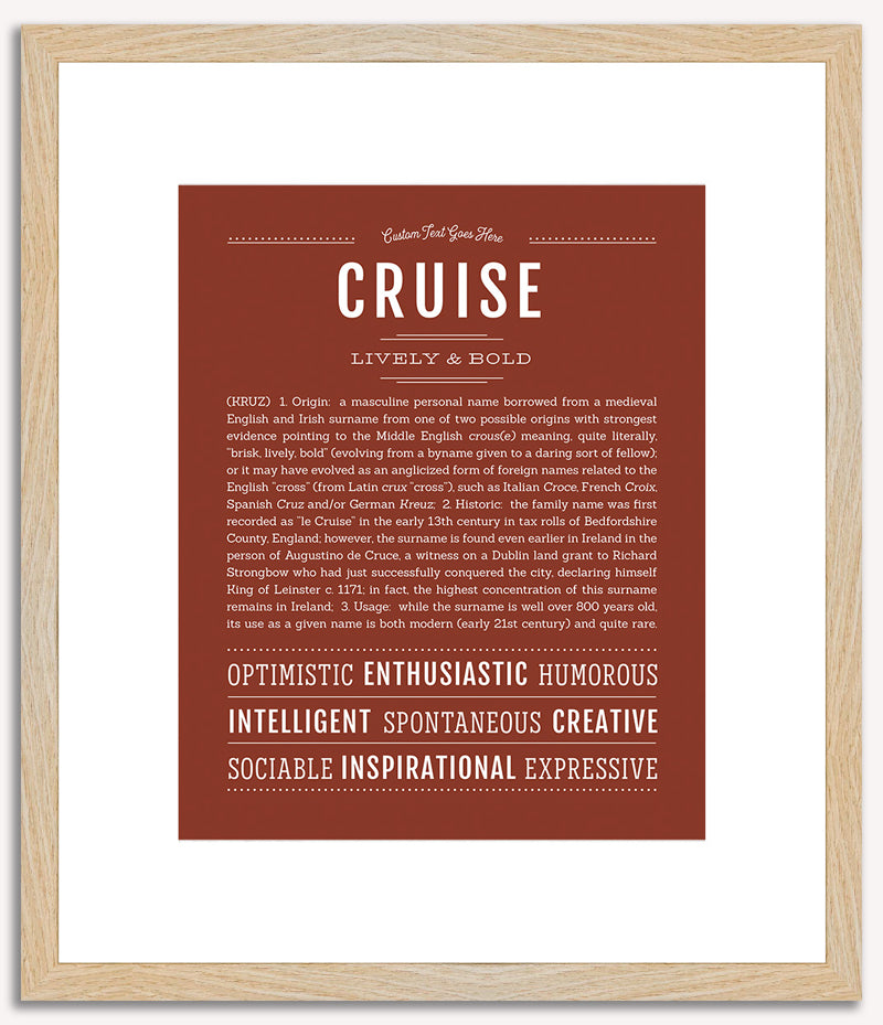 Cruise | Name Art Print