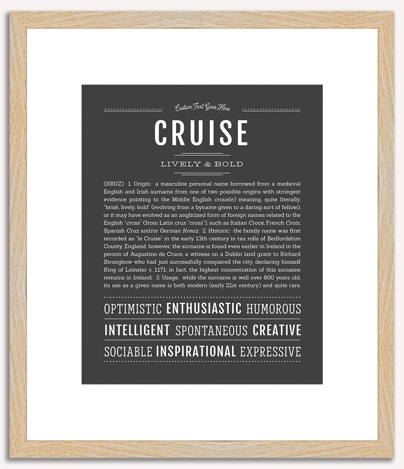 Cruise | Name Art Print