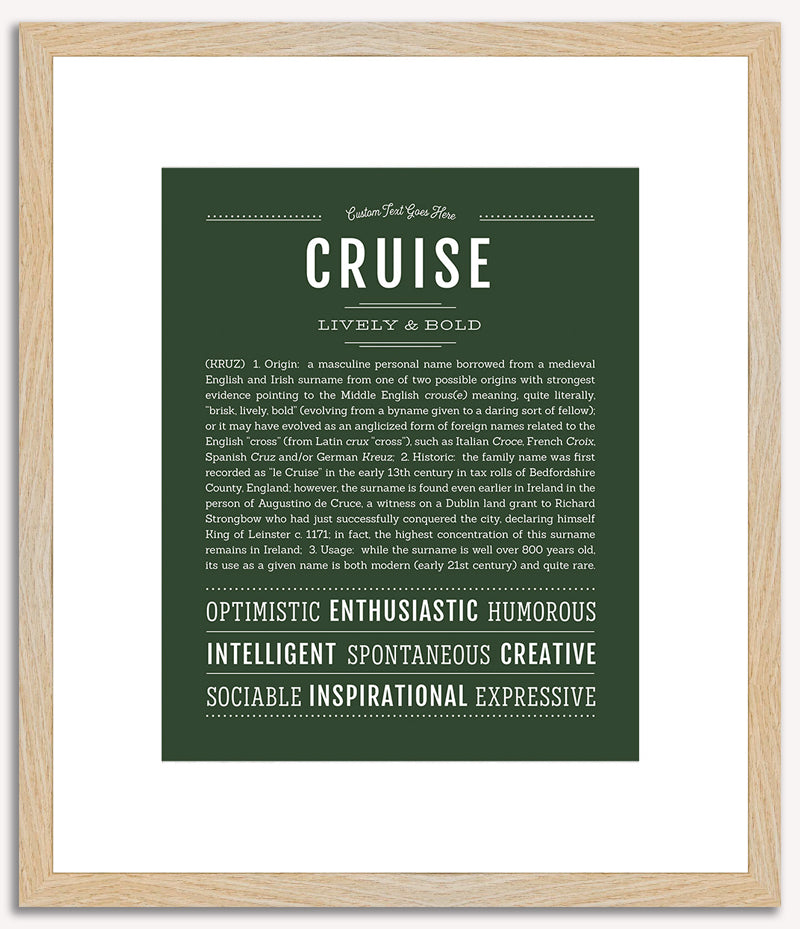 Cruise | Name Art Print