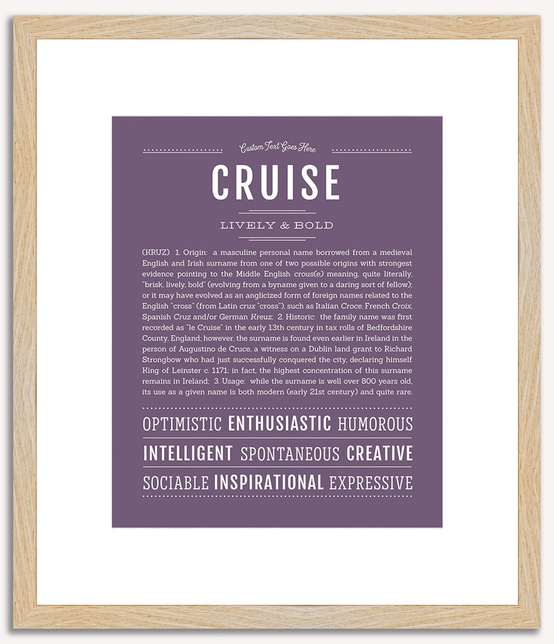 Cruise | Name Art Print