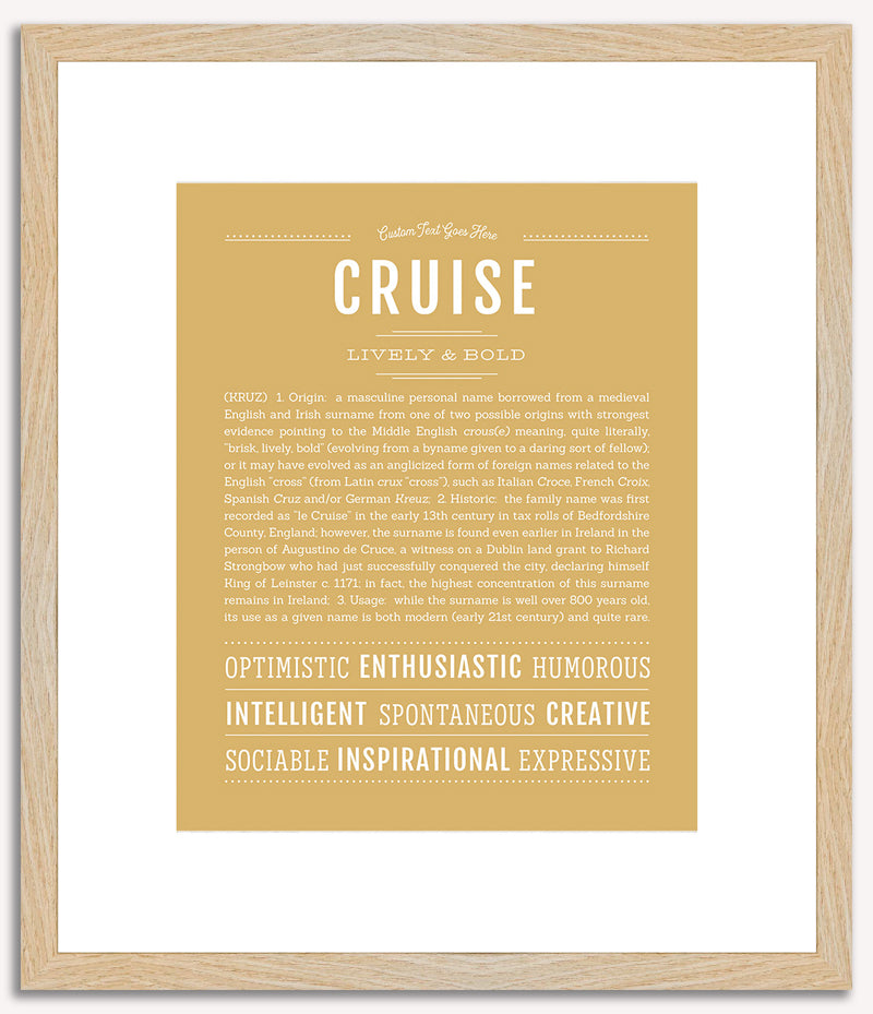 Cruise | Name Art Print