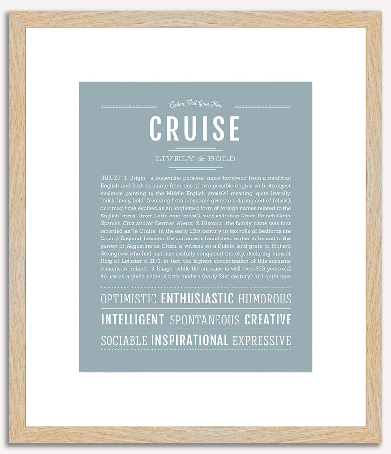 Cruise | Name Art Print