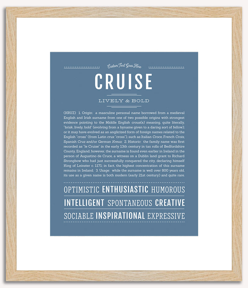 Cruise | Name Art Print