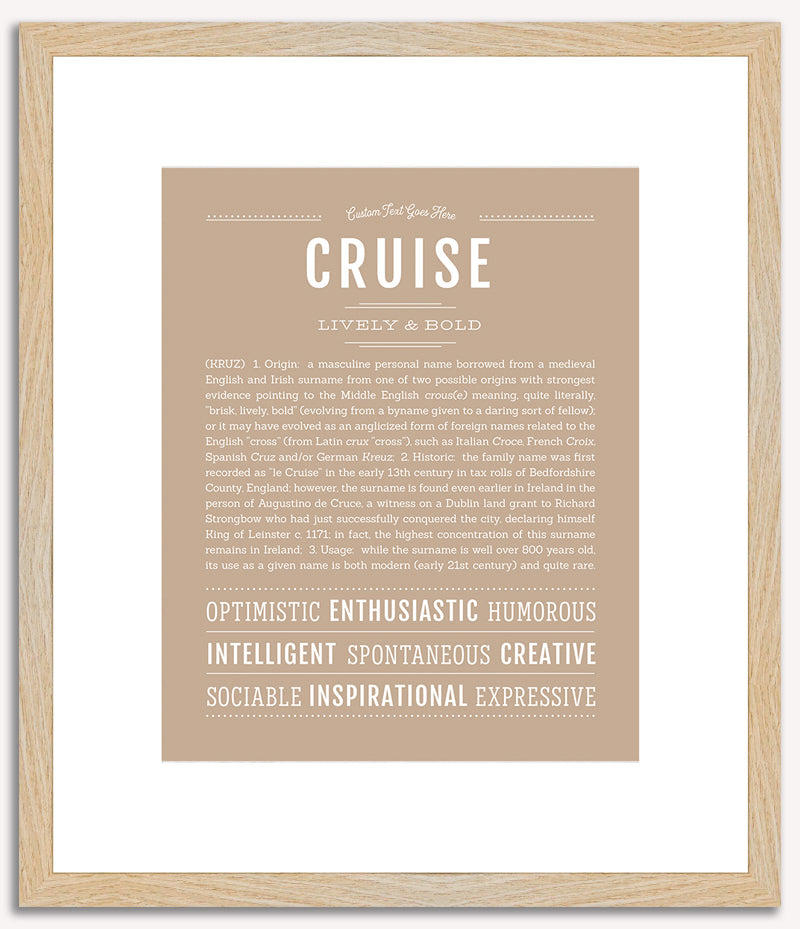 Cruise | Name Art Print