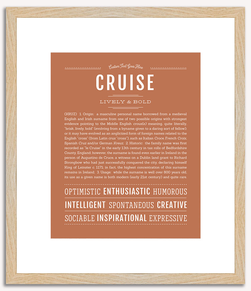 Cruise | Name Art Print