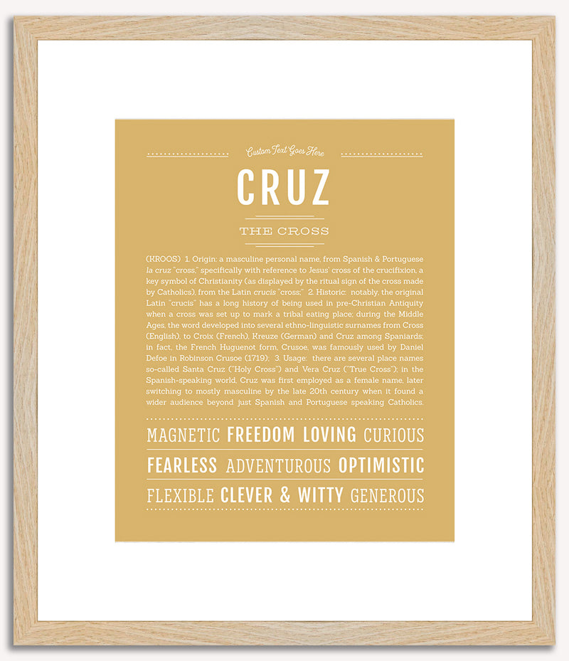 Cruz | Name Art Print