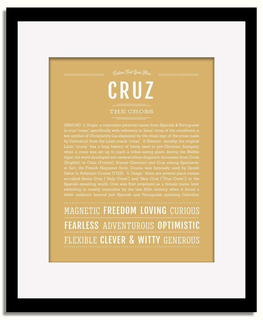 Frame Options | Matte Gold | Black Frame, Matted