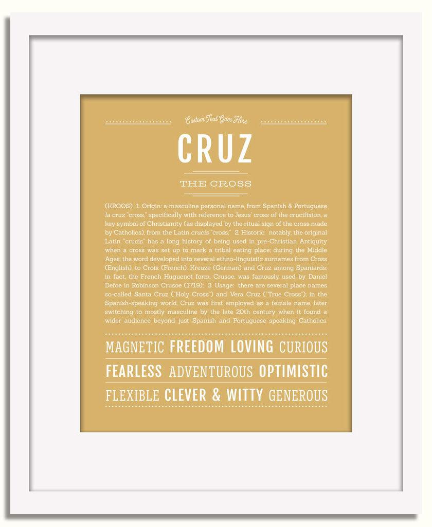 Frame Options | Matte Gold | White Frame, Matted