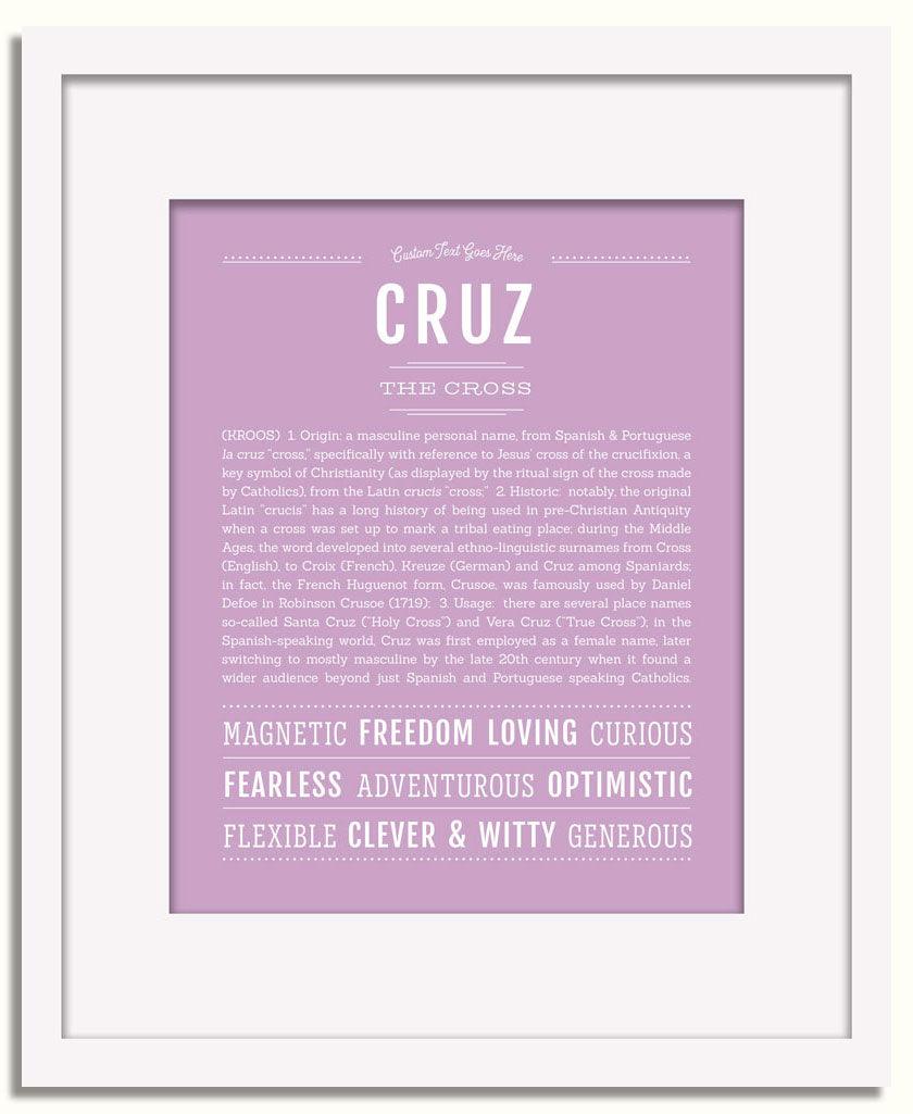 Frame Options | Lilac | White Frame, Matted