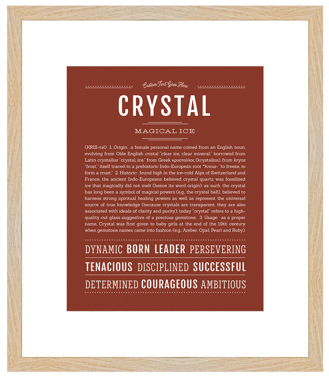 Crystal | Name Art Print