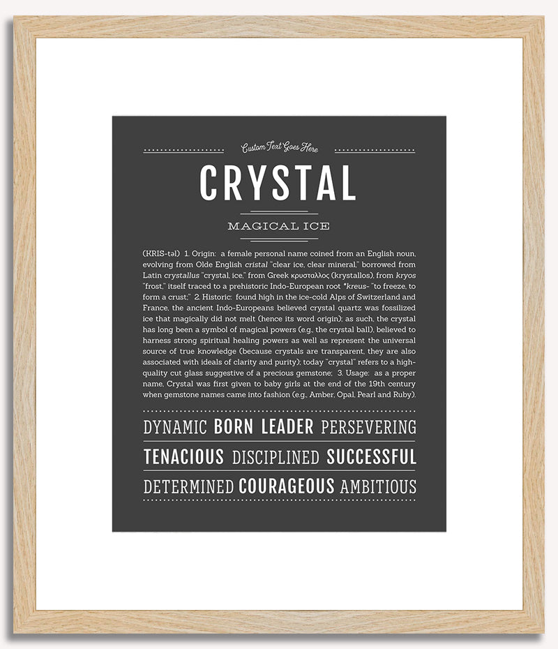 Crystal | Name Art Print