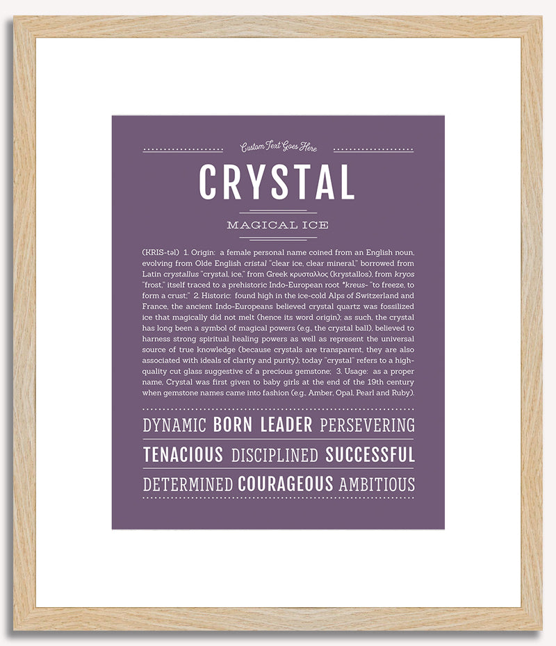 Crystal | Name Art Print