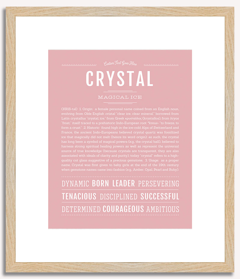 Crystal | Name Art Print