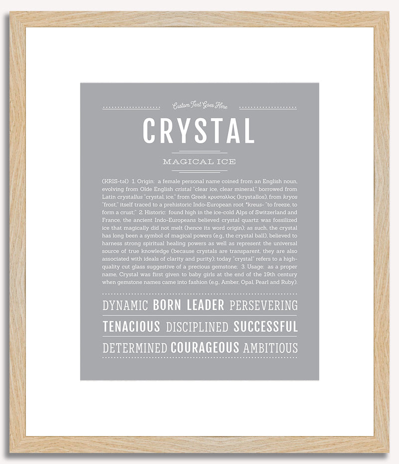 Crystal | Name Art Print