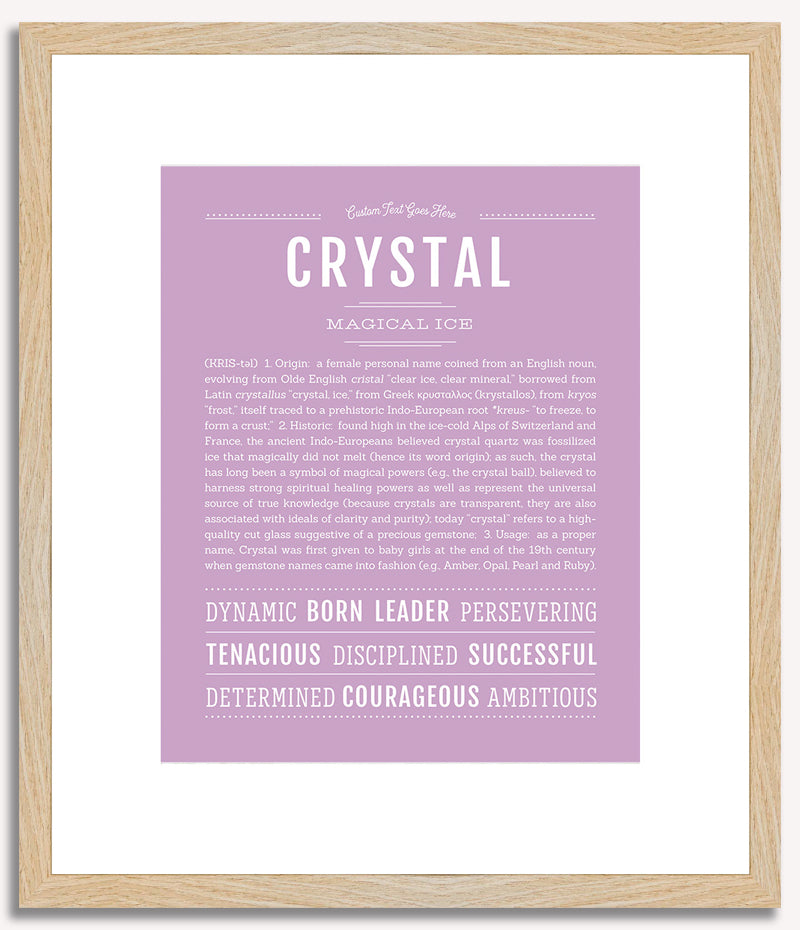 Crystal | Name Art Print