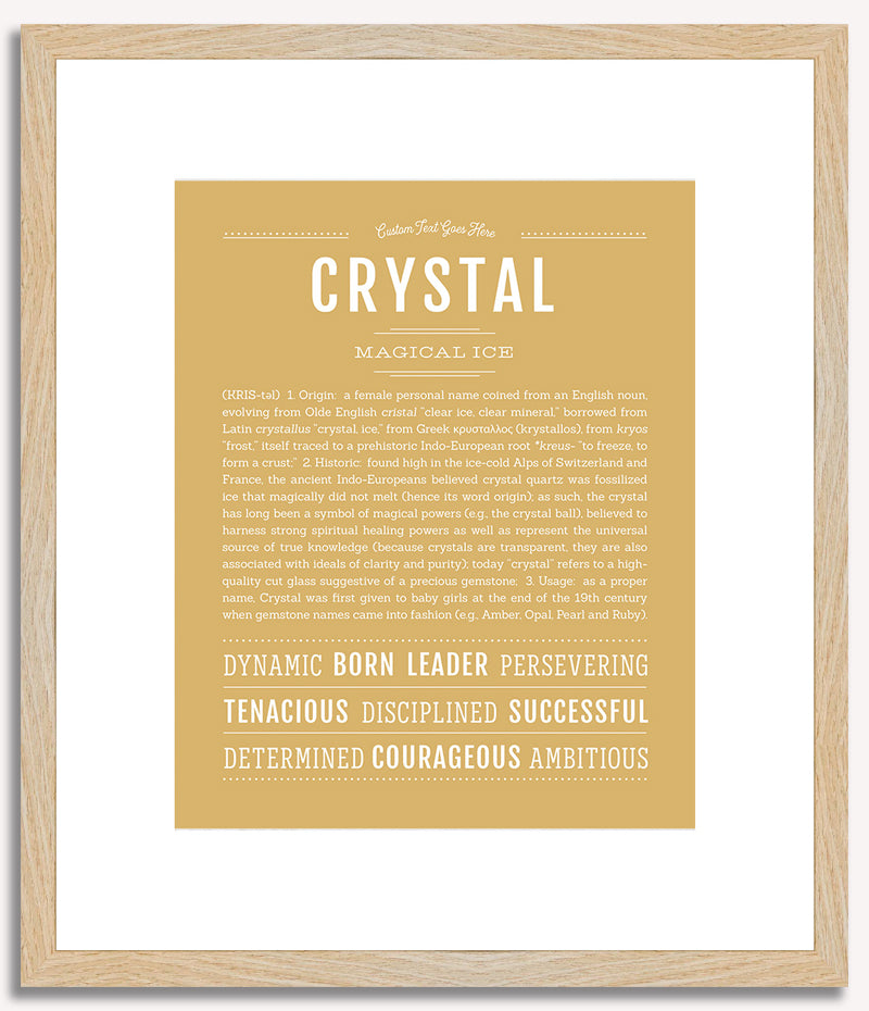 Crystal | Name Art Print