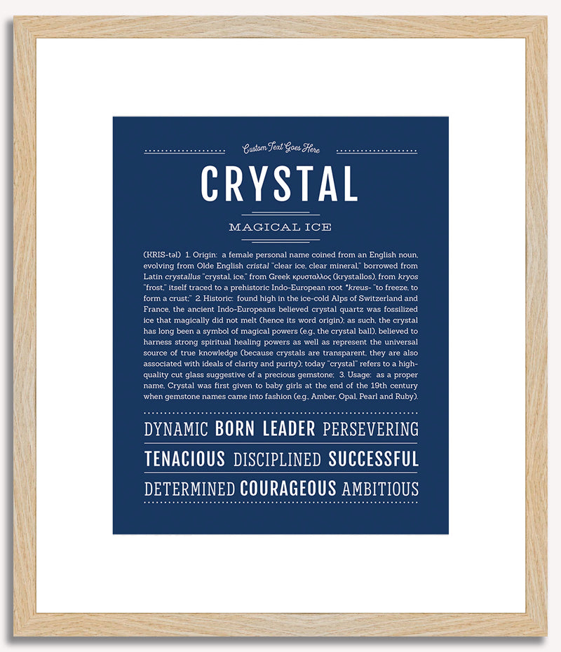 Crystal | Name Art Print