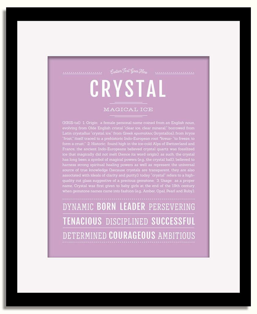 Frame Options | Lilac | Black Frame, Matted