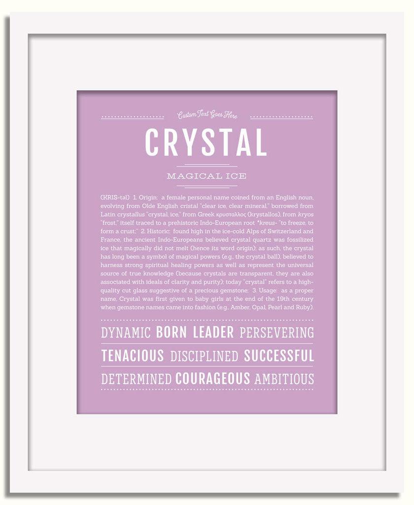 Frame Options | Lilac | White Frame, Matted