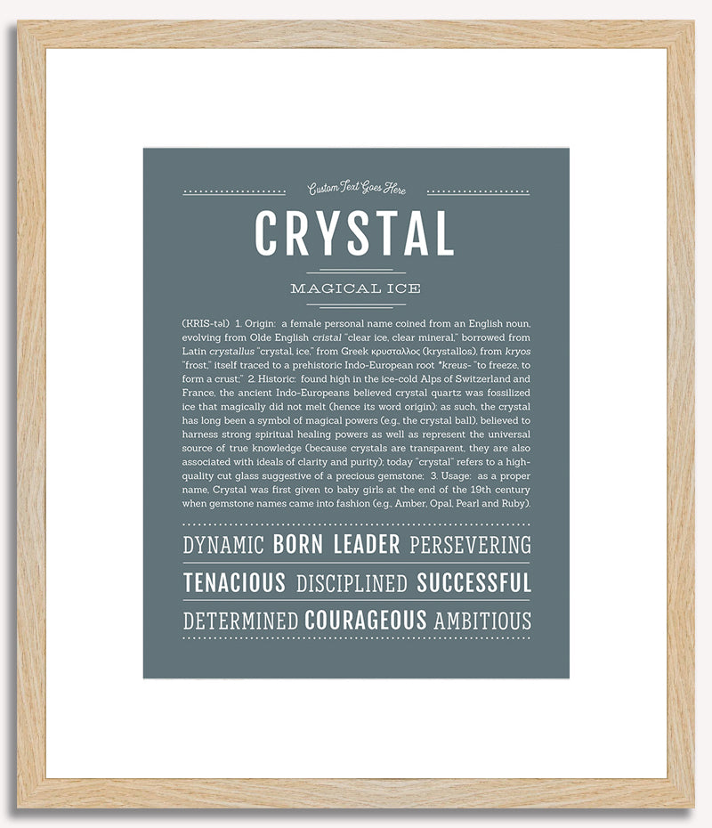 Crystal | Name Art Print